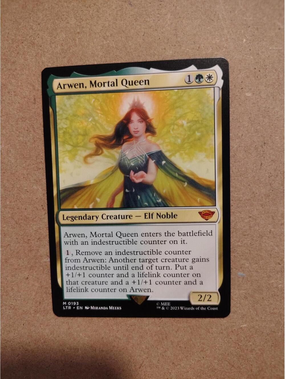 MTG Single Arwen, Mortal Queen Myth Rare lotr set